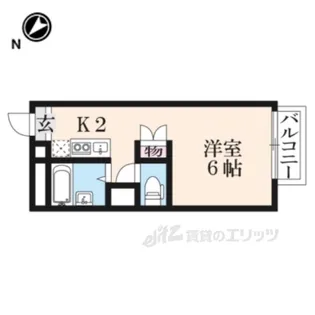 レオパレストミタ2【1階】の間取り