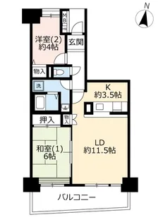 UR多摩ニュータウン長峰杜の一番街【10階】の間取り