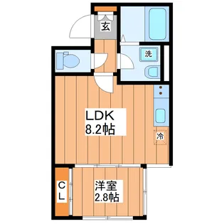 仮)BAU宮町2号棟【1階】の間取り