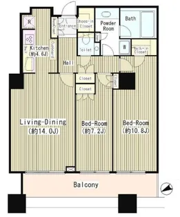 白金タワー【37階】の間取り