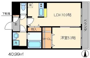 アンプルールフェール西大路【2階】の間取り