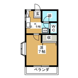 マイルーム玉川III【2階】の間取り