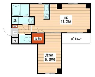 メゾヌーヴ【4階】の間取り