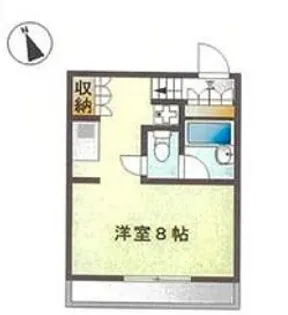 滝ヶ谷コーポ【2階】の間取り