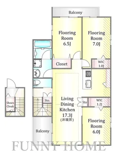 東京都世田谷区玉川台1【マンション】の間取り