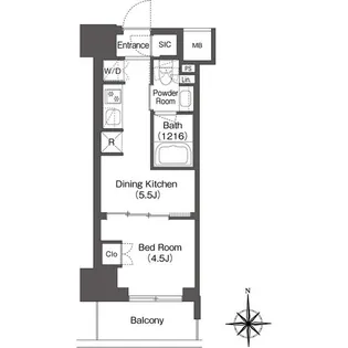 東京都新宿区新宿6【マンション】の間取り