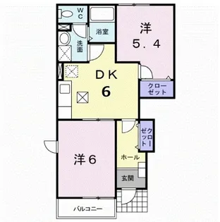 SUNRISEあゆみII【1階】の間取り