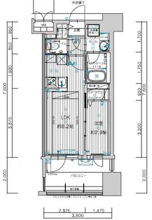 グランフォーレ千早マークスクエア イーストウイング【14階】の間取り
