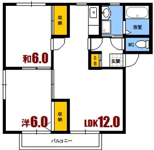 アブニール洋光台【2階】の間取り