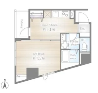 サクラスプリング高輪【4階】の間取り