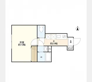 ウェルスクエアイズム四谷大京町【1階】の間取り