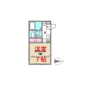 アミューズ・南馬込【1階】の間取り