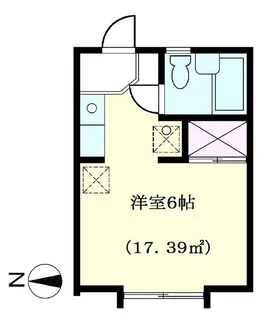 ハイツリベルテ【1階】の間取り