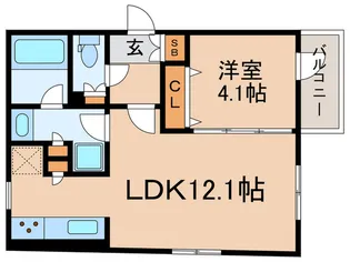 GranDuo Takadanobaba Crest【3階】の間取り