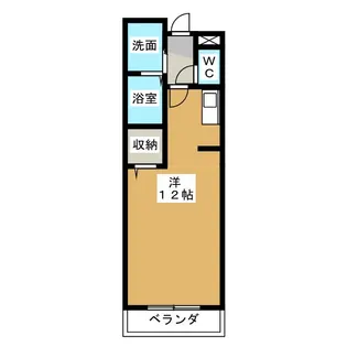 チャームテラス222W【2階】の間取り