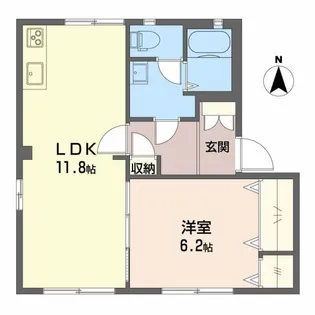 MAISON L’EST B【1階】の間取り