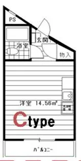 スタジオハゴロモ【3階】の間取り