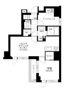 ピアース銀座レジデンス【9階】の間取り