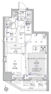 ヴァースクレイシア秋葉原EAST【9階】の間取り
