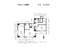 アルページ麻布【3階】の間取り