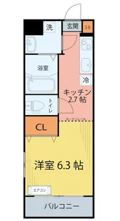 五橋リトル・ヒルズ【3階】の間取り