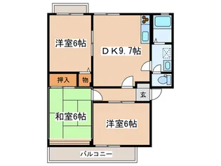 グリーンサイドマンションの間取り