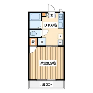 芙蓉ハイム【1階】の間取り