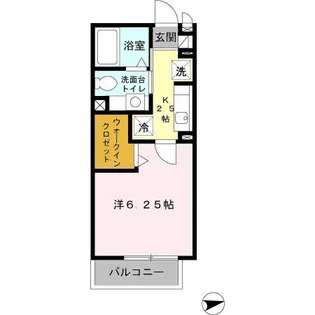 グランモア柳川AB【2階】の間取り