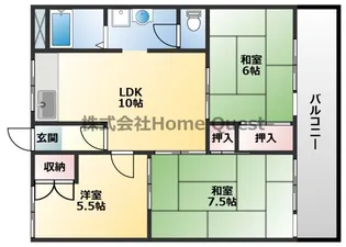 オーロラハイツ【3階】の間取り