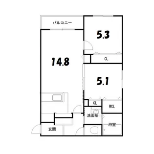 Plesure MINAMI13JO(プレジャー南13条)【4階】の間取り