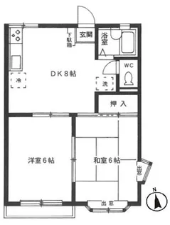 グレースハイツ【2階】の間取り
