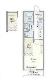 ラフィーネ奏の杜【3階】の間取り