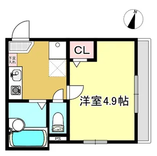 Lupinus見沼代【3階】の間取り