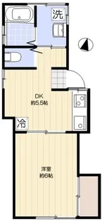 アパート・デュオ【2階】の間取り