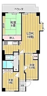 リリオ弐番館【9階】の間取り
