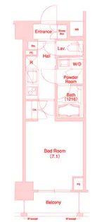 グラマシー横濱関内【2階】の間取り