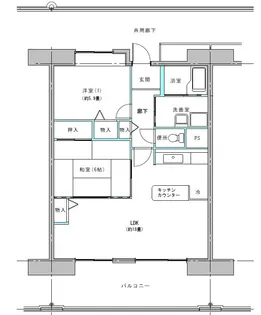 コーシャハイツ中野【2階】の間取り