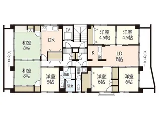 司ビル【4階】の間取り