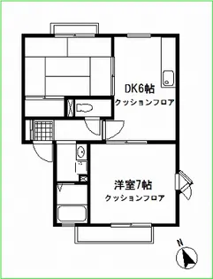 長谷川ハイツ【2階】の間取り