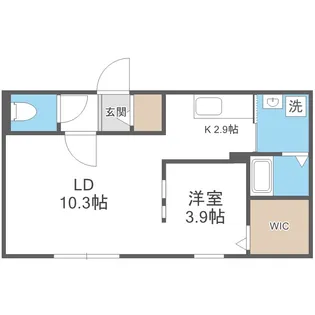Ts COURT West13(ティーエスコートウエスト13)【3階】の間取り