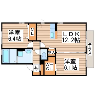 ドリームキャンパスIII【2階】の間取り