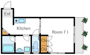 木舎 花の木【1階】の間取り