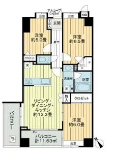 プライマリー西葛西アマーレ【4階】の間取り