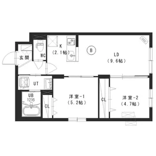 ルチアーノN35【3階】の間取り