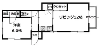 元横山町アパート【1階】の間取り