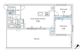 CREATIF学芸大学【4階】の間取り