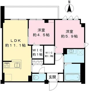 メイプルコート南品川【3階】の間取り