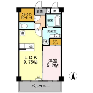 ラ・ルーチェ手城【1階】の間取り