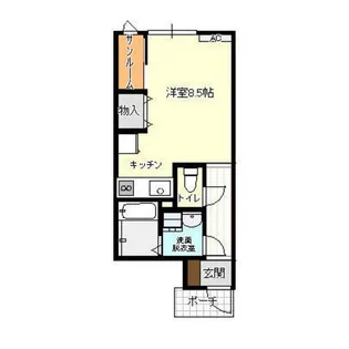 アバンティ安養坊A棟【1階】の間取り