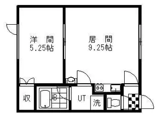 ハイツリビオン【1階】の間取り